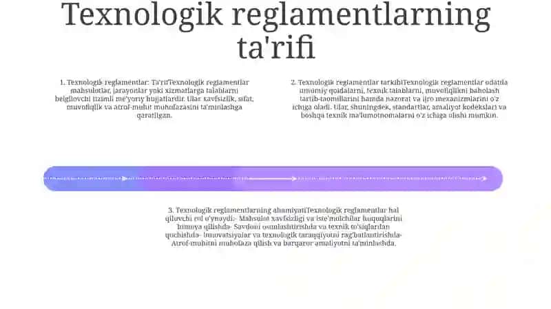 Texnologik Reglament Tarkibi Va Ahamiyati Haqida Tushuncha 3
