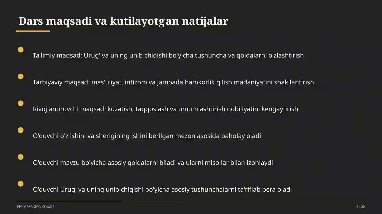 Urug' va uning unib chiqishi (5-sinf) 3