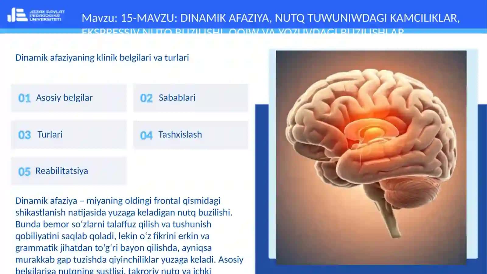 DINAMIK AFAZIYANING KLINIK BELGILARI VA TURLARI 3