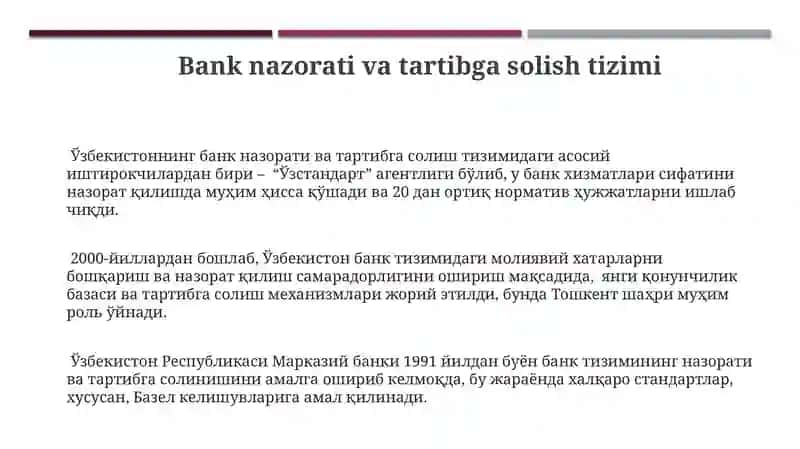 Banklarining Rivojlanish Bosqichlari va Tarkibi 3