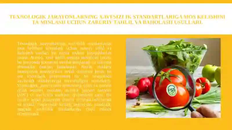 Texnologik jarayonlarning xavfsizlik standartlariga mos kelishini ta'minlash 3