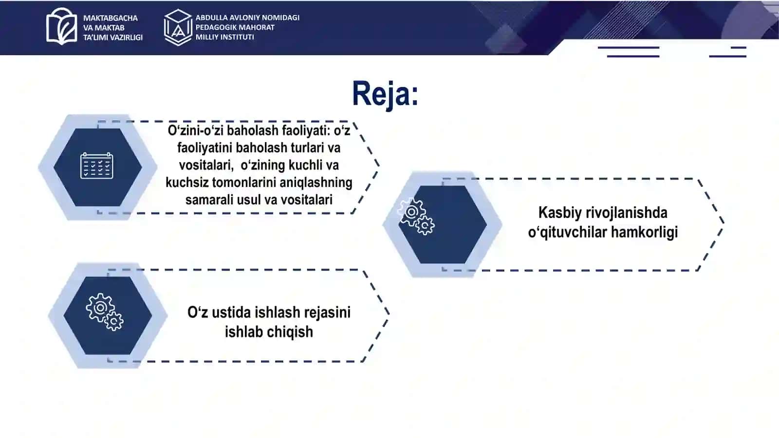 O‘z faoliyatini tahlil qilish va baholash – kasbiy rivojlanish asosi 3