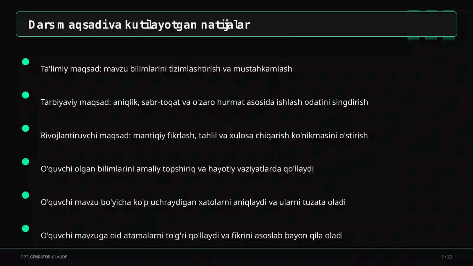Turizm geografiyasi va O'zbekistonning turistik salohiyati (11-sinf) 3