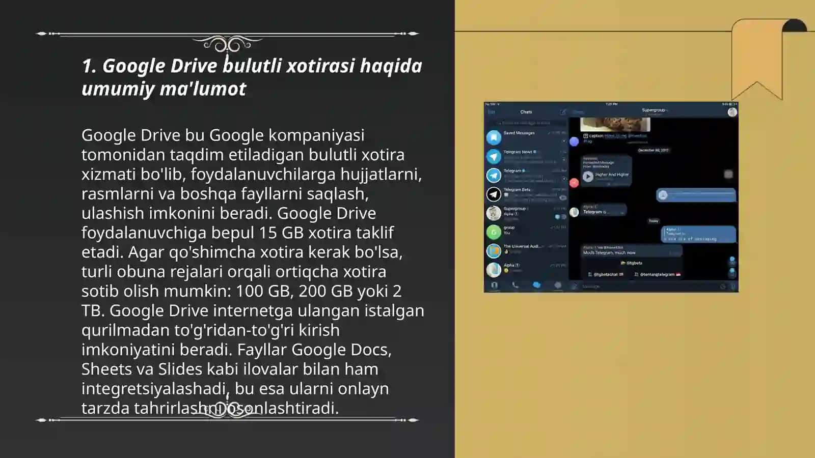 Fayllarni Google drive bulutli xotirasiga yuklash 3