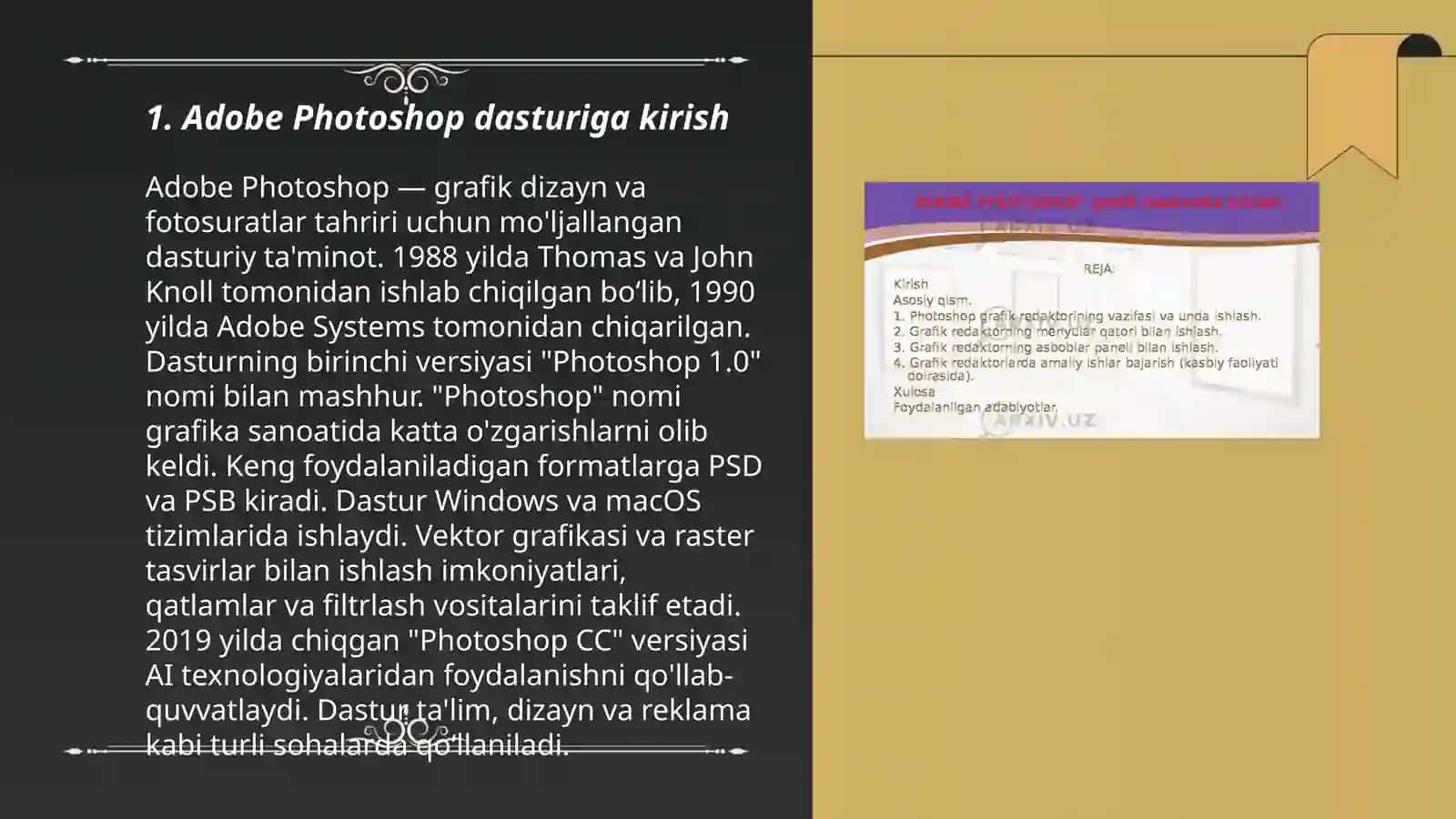 Adobe Photoshop dasturi 3