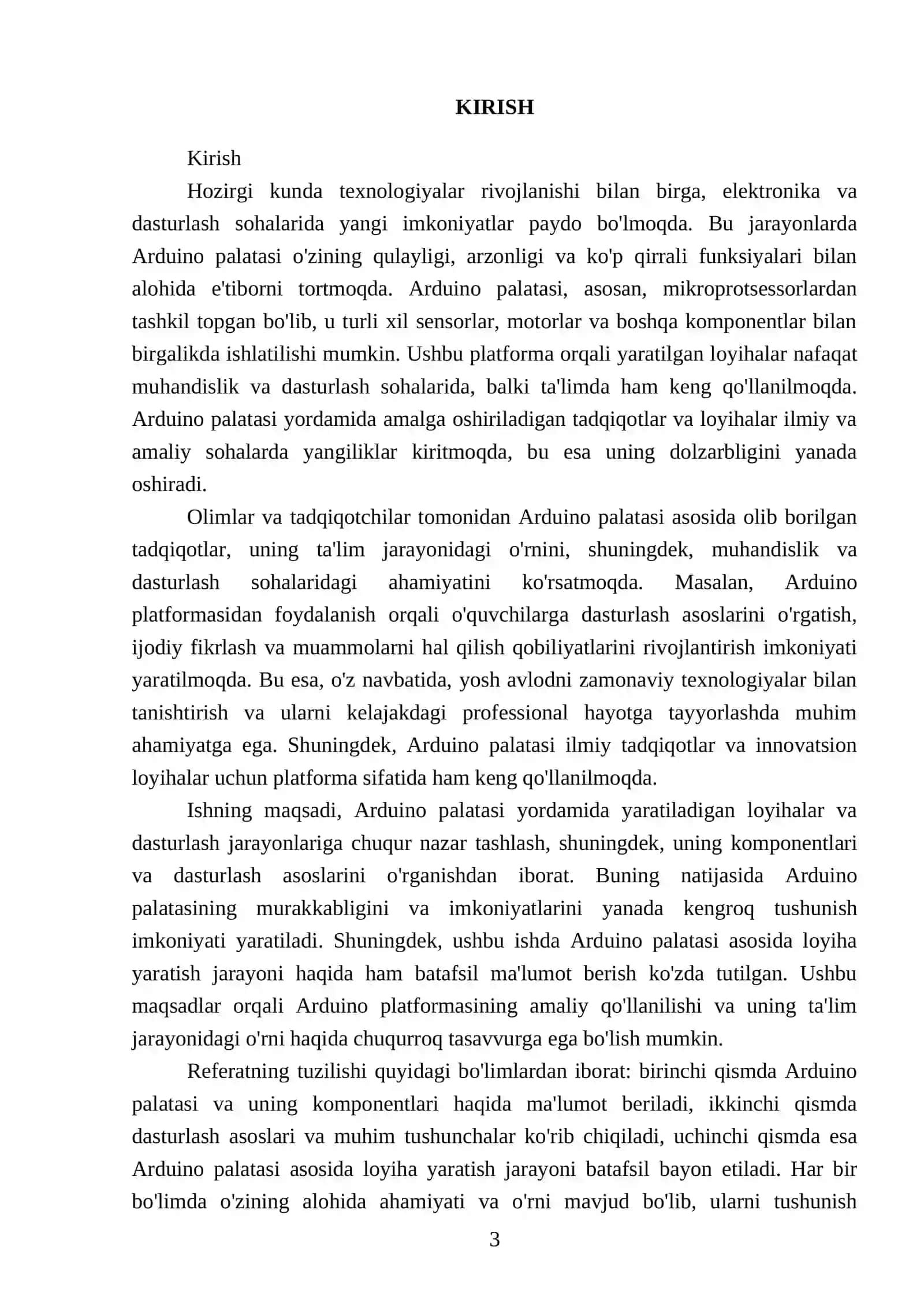 Arduino palatasidan goydalanish 3