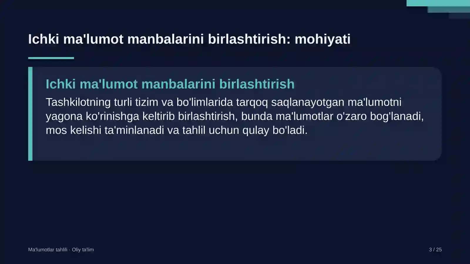Bog'dorchilikda ichki ma'lumotlar manbalarini birlashtirish 3