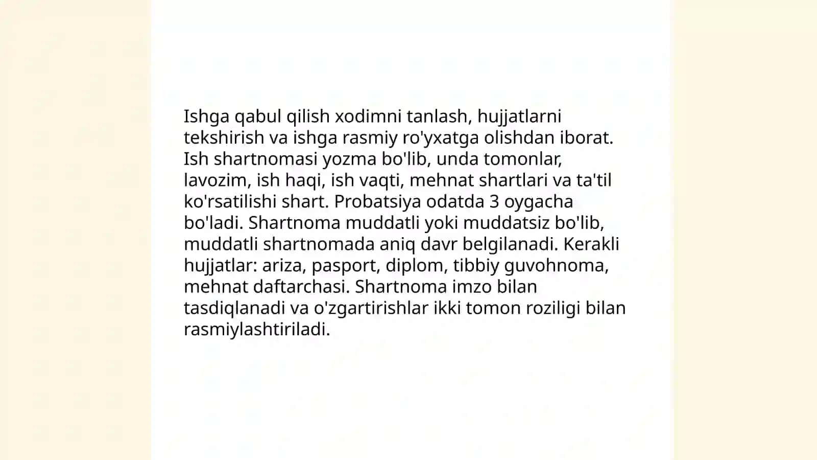 Xodimning huquq va majburiyatlari 3