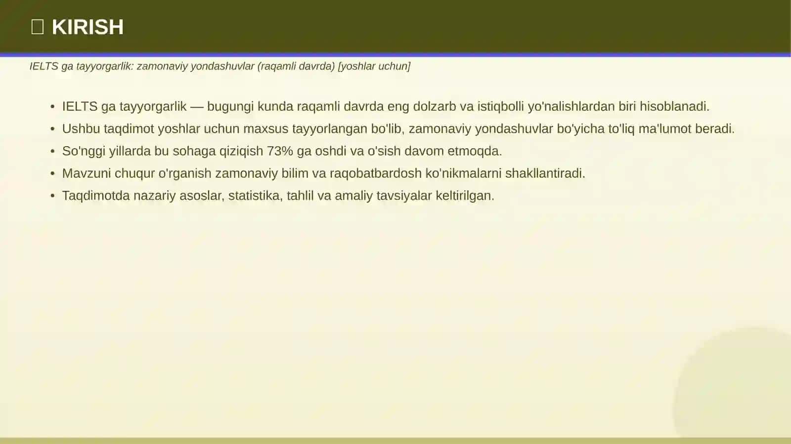 IELTS ga tayyorgarlik: Zamonaviy yondashuvlar (raqamli davrda) 3