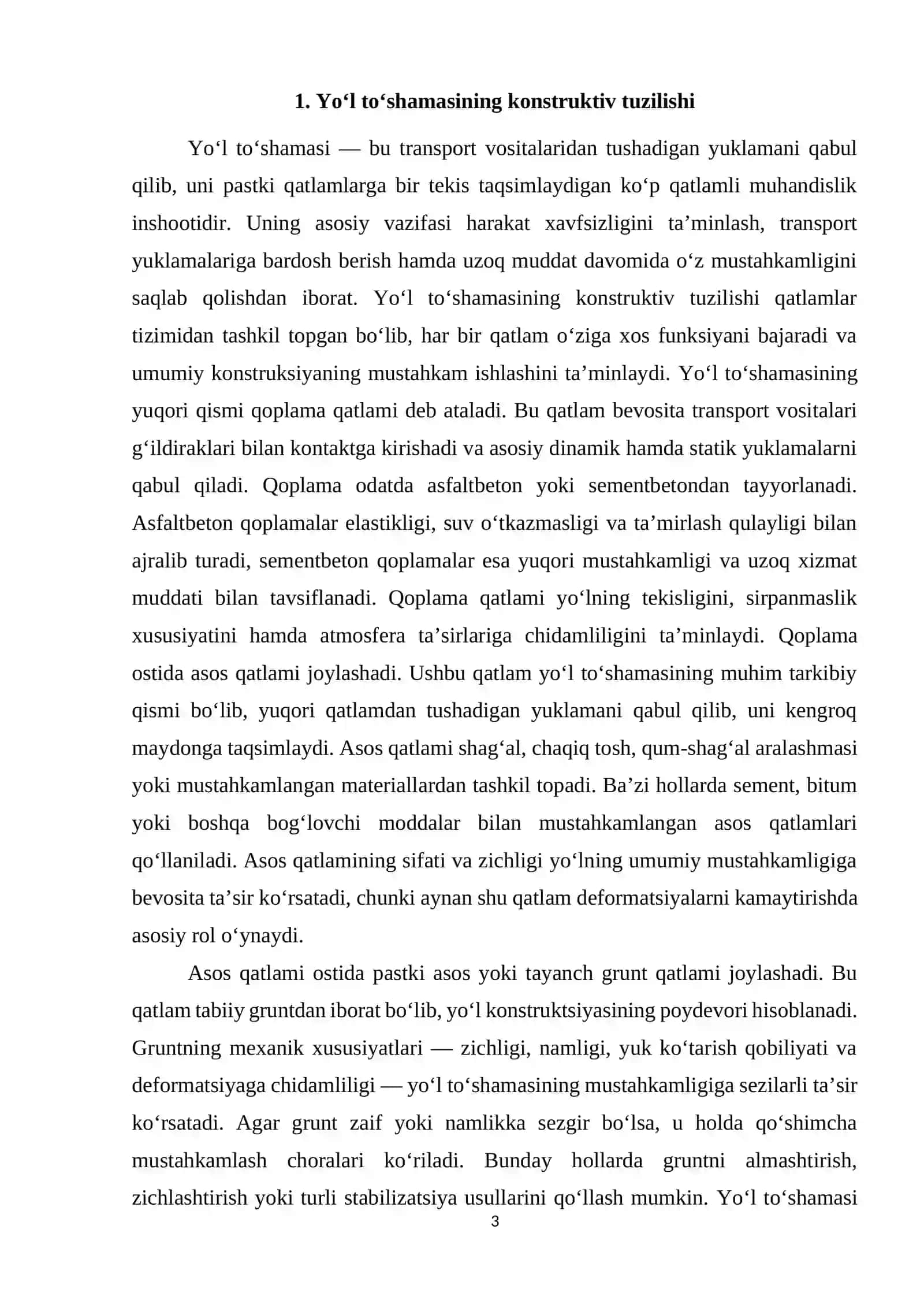 Yo'l to'shamasini mustahkamligini oshirishda har xil sintetik setkalar va boshqa materiallarni qo'llash 3