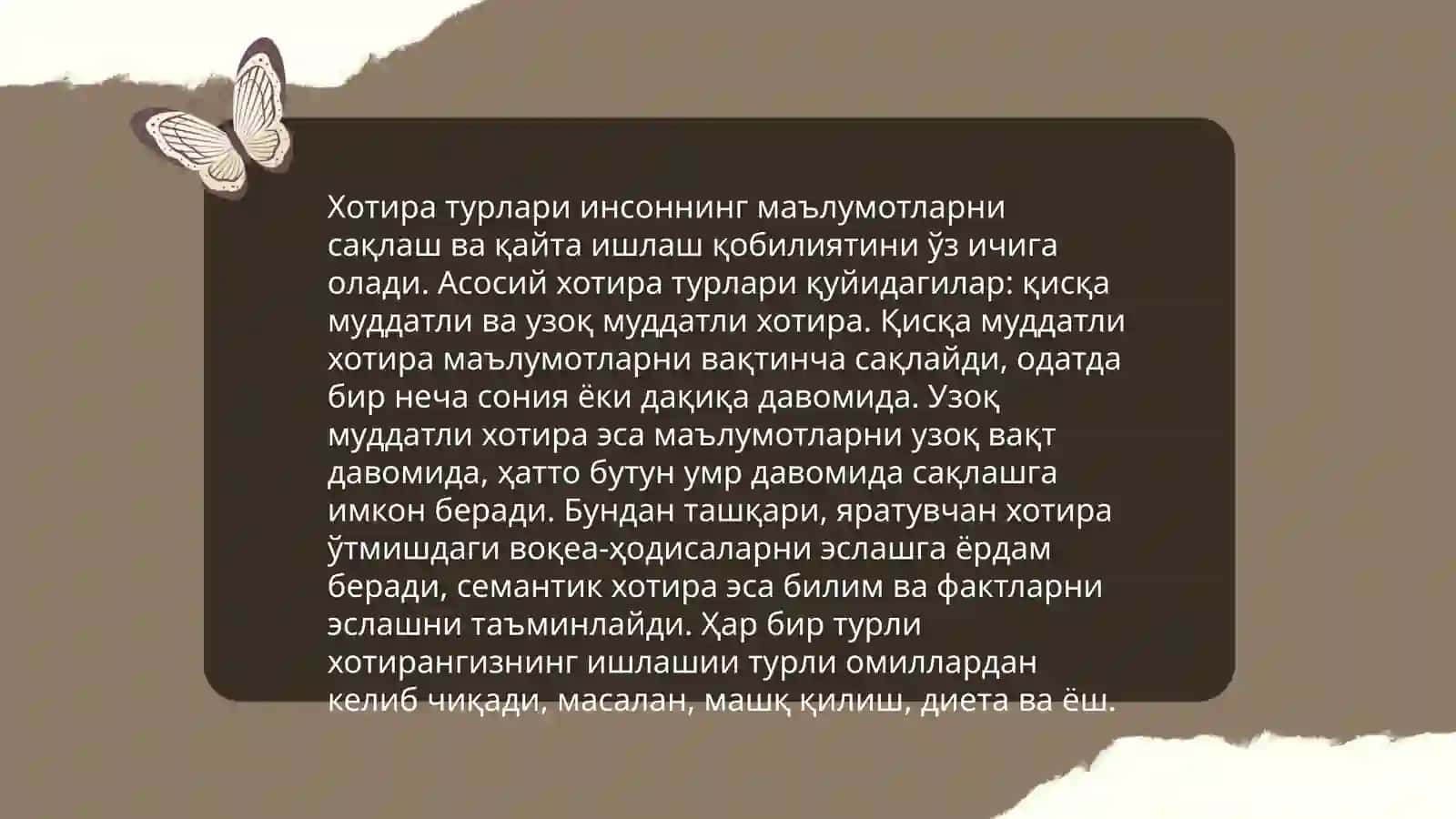 Хотира хақида тушунча унинг нервфизологик асоси 3
