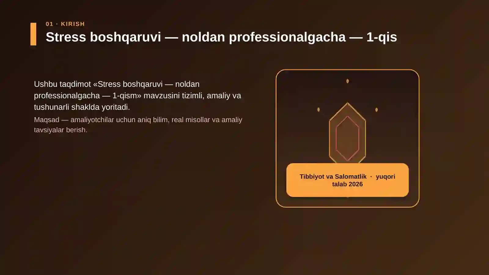 Stress boshqaruvi — noldan professionalgacha — 1-qism 3