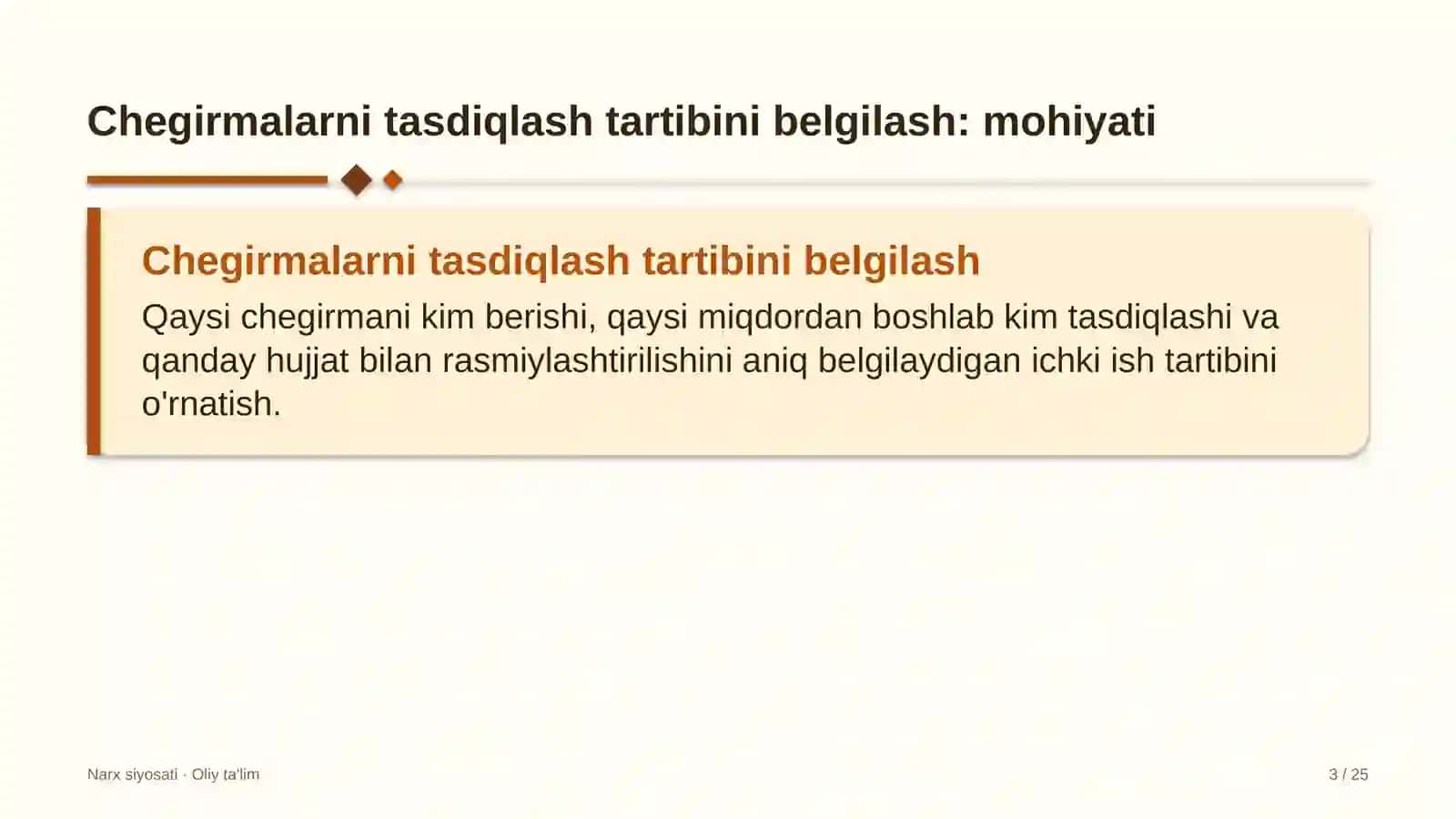 restoranlarda chegirmalarni tasdiqlash tartibini belgilash 3371 3