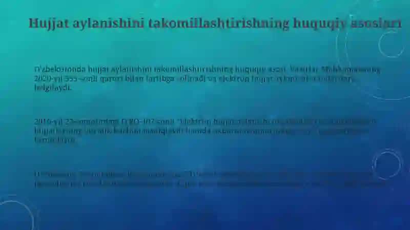 Oʻzbekiston Respublikasida hujjatchilikning takomillashuvi 3