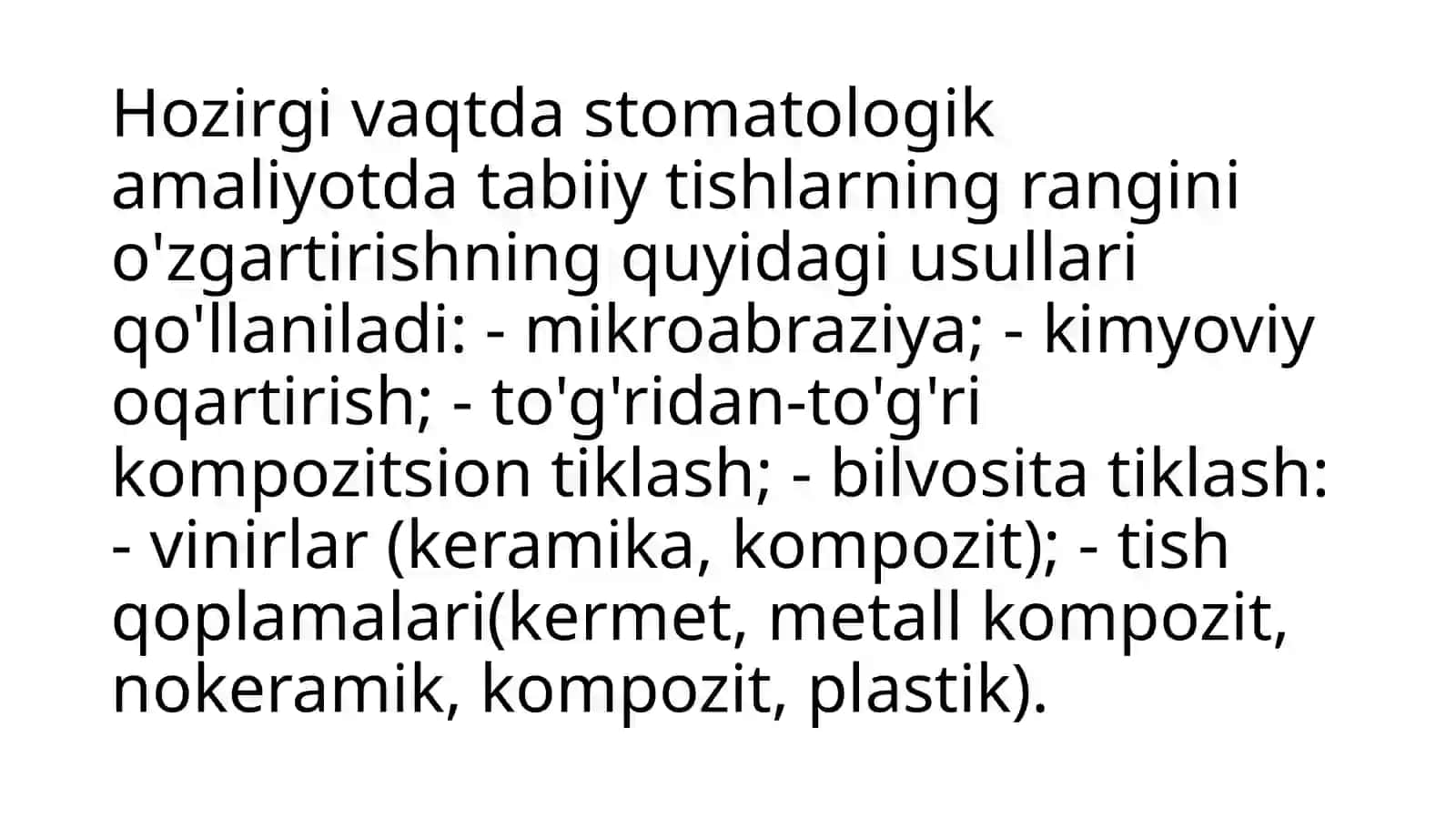 TISHLARNI OQARTIRISH 3