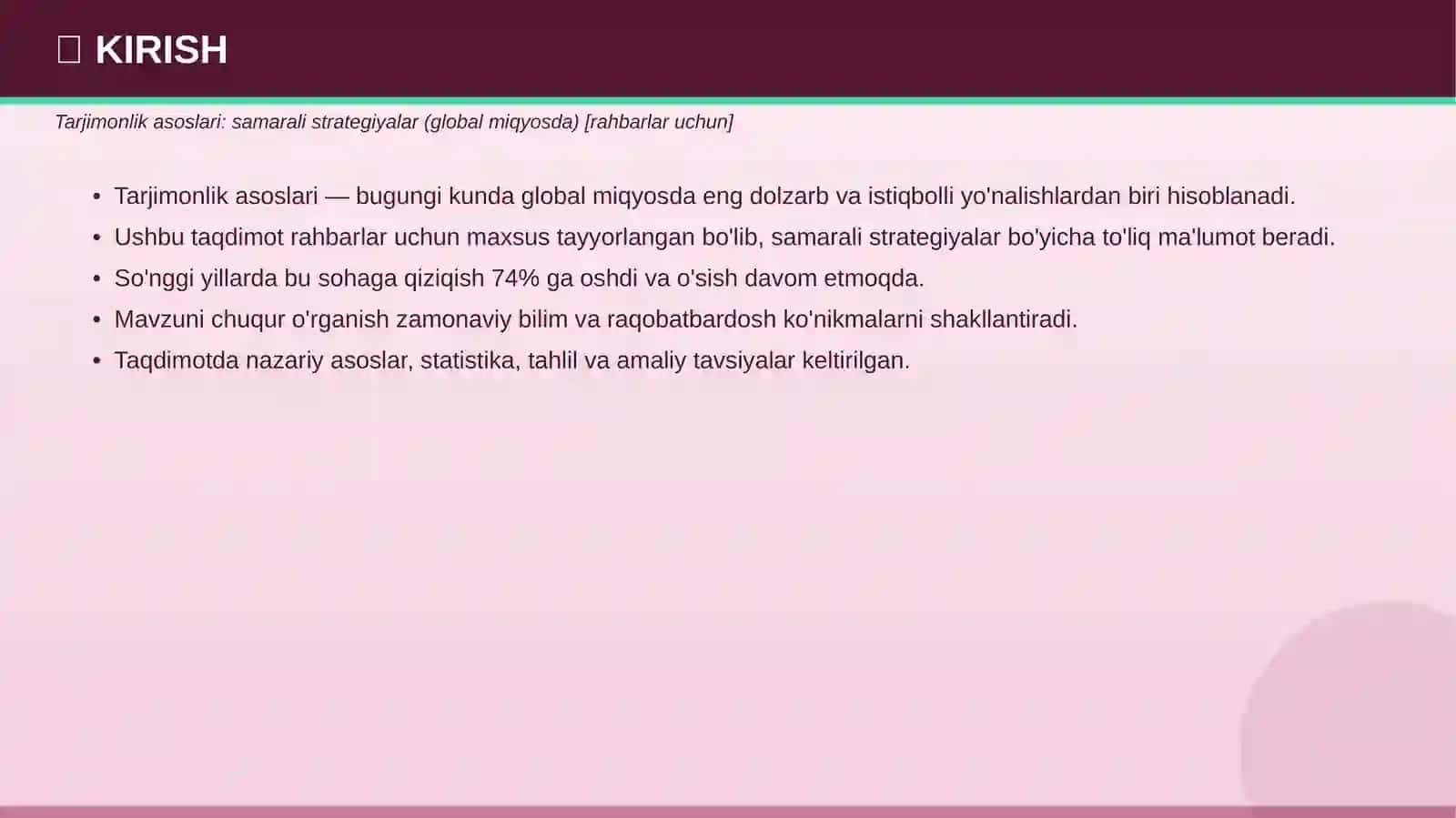 TARJIMONLIK ASOSLARI RIVOJI 3