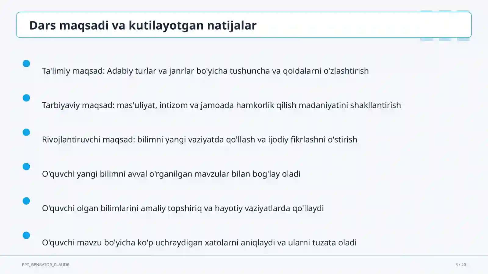 Adabiy turlar va janrlar (10-sinf) 3