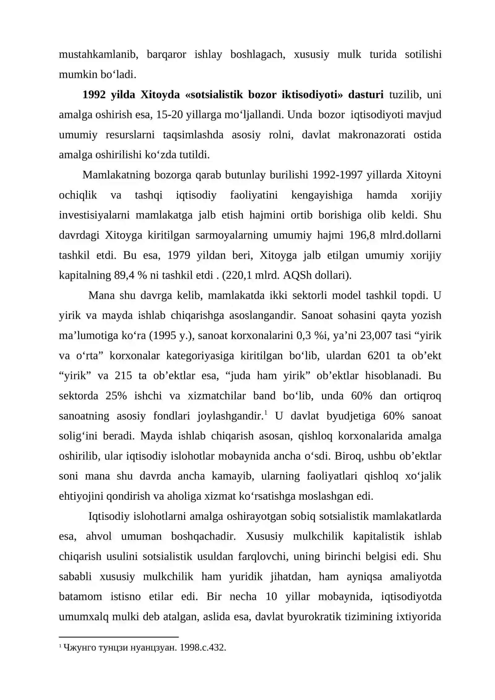 Xitoyda sotsialistik bozor iqtisodi va xususiylashtirish jarayonining asosiy yonalishlari 3