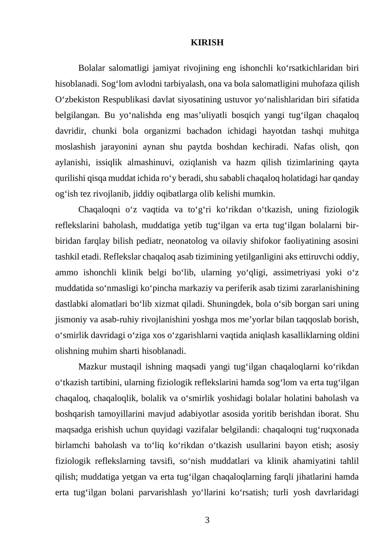Yangi tugʻilgan chaqaloqlarni koʻrikdan oʻtkazish 3
