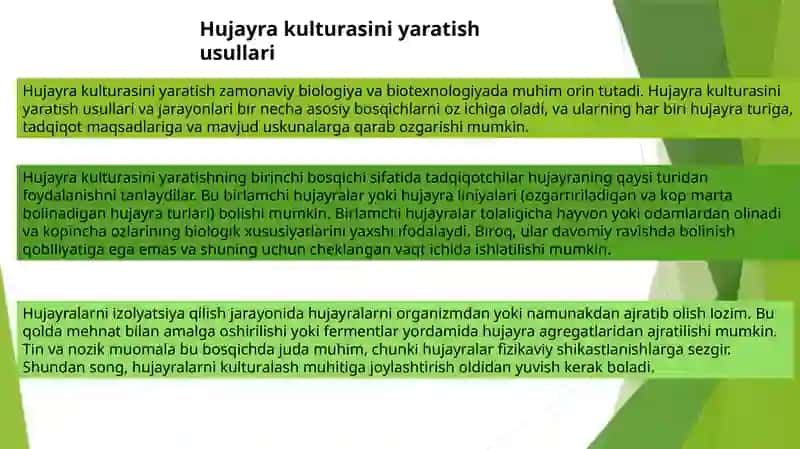 Hujayrakulturasiniyaratish usullari 3