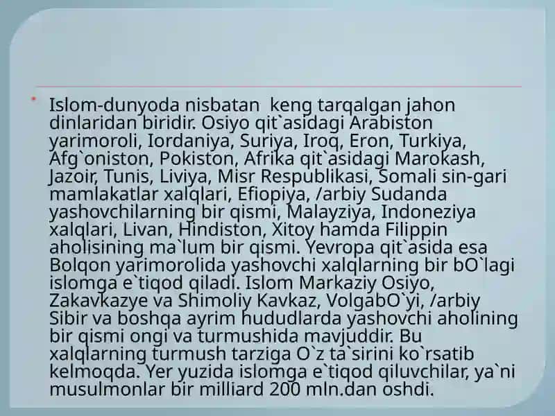 ISLOM DINI TARIXI VA MOHIYATI 3