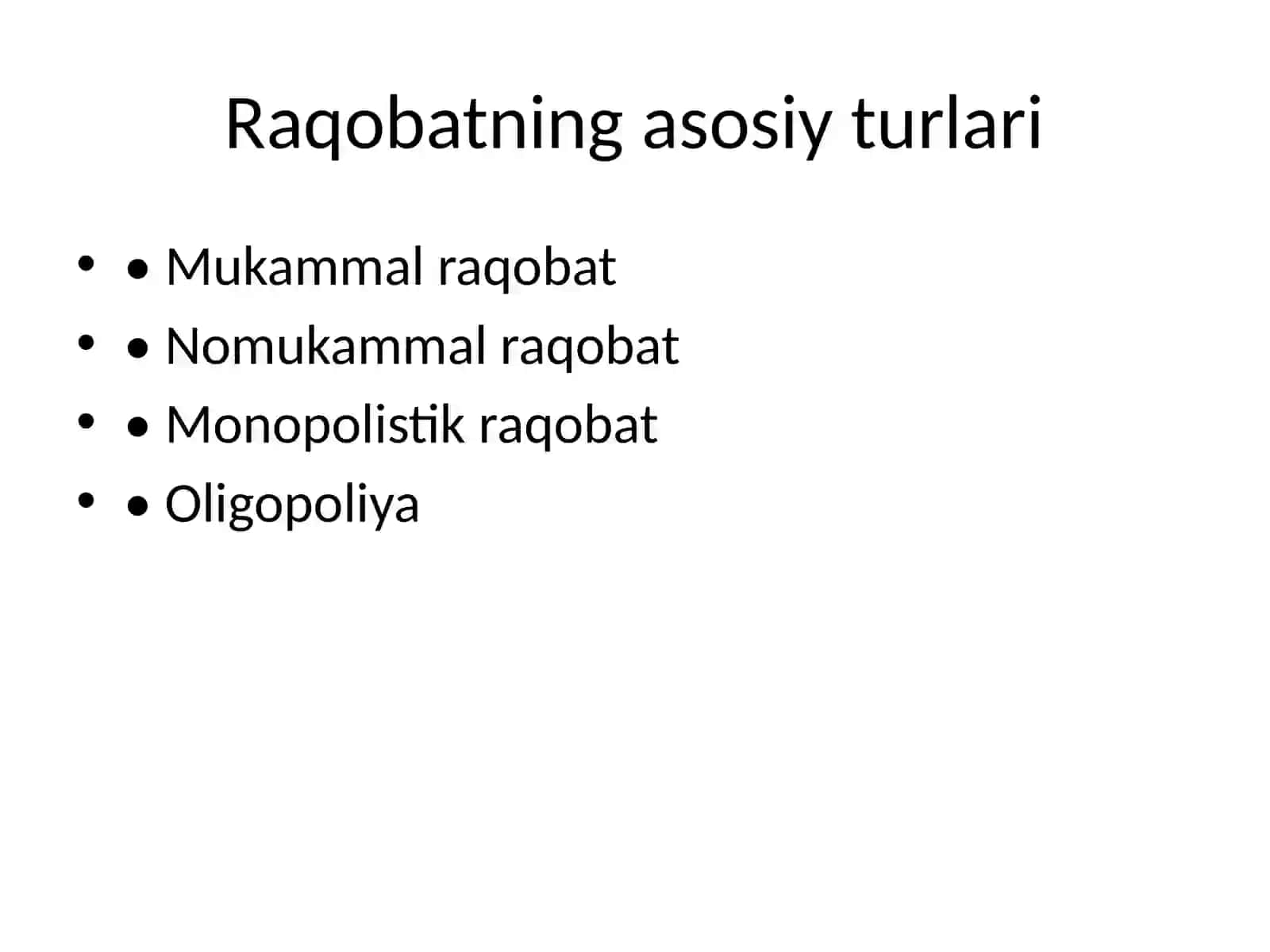 Raqobat tushunchasi 3