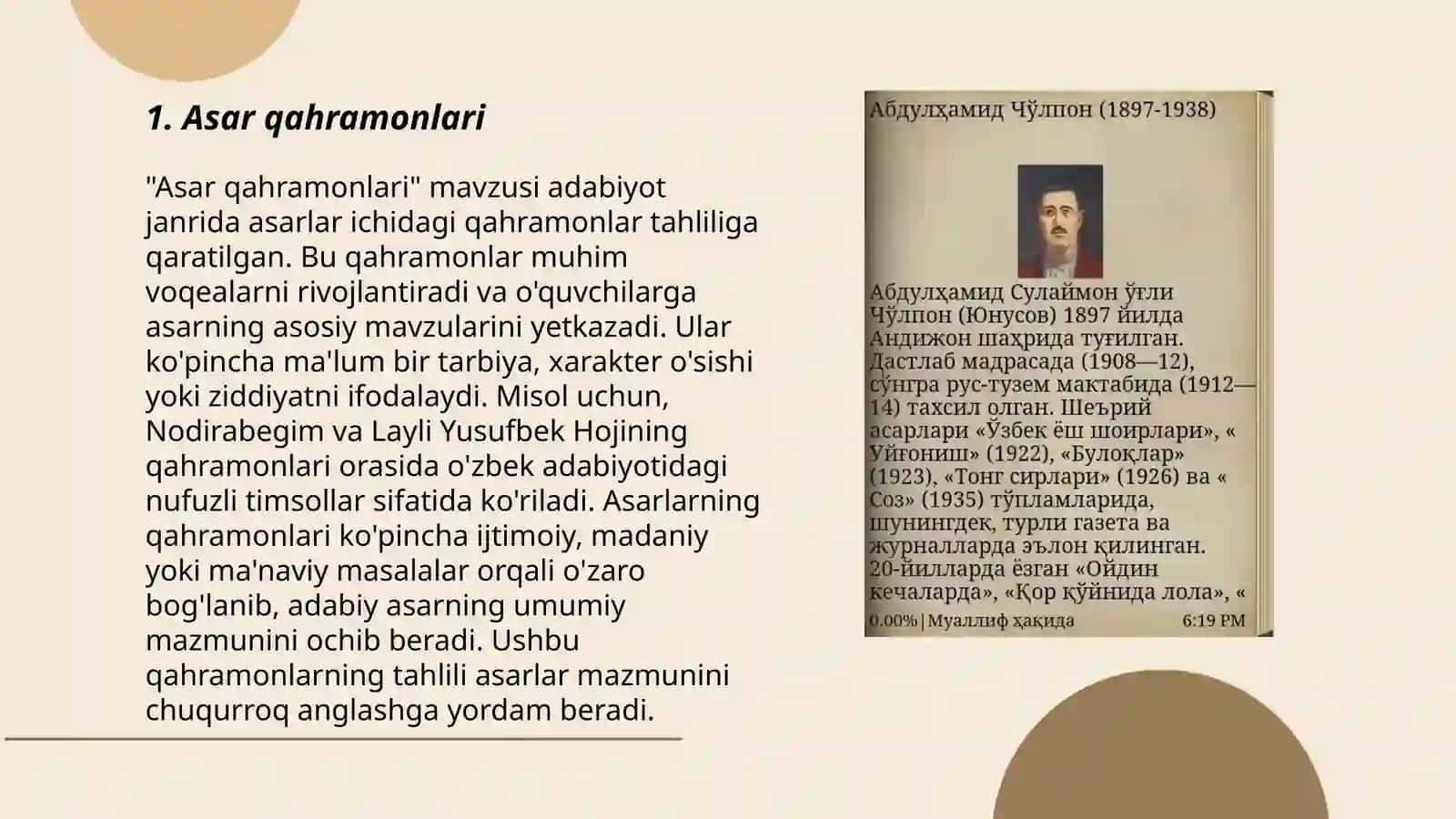 Asar qahramonlari 3