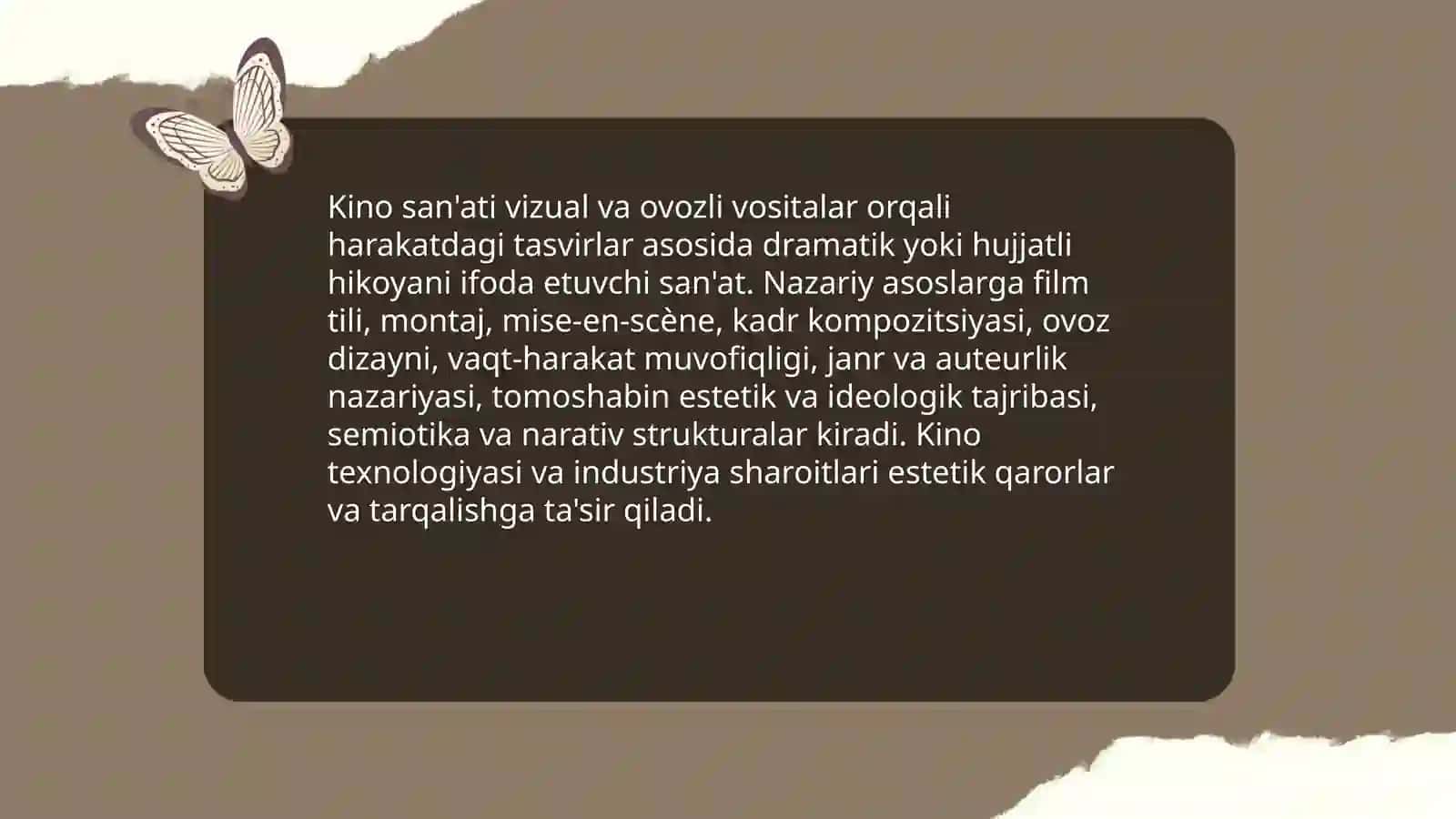 Kino san'ati: ta'rif va nazariy asoslar 3