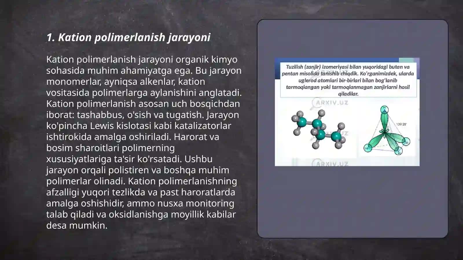 Ionli polimerlanish turlari 3