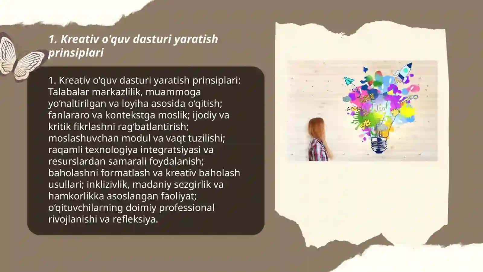 Kreativ o'quv dasturi yaratish prinsiplari 3