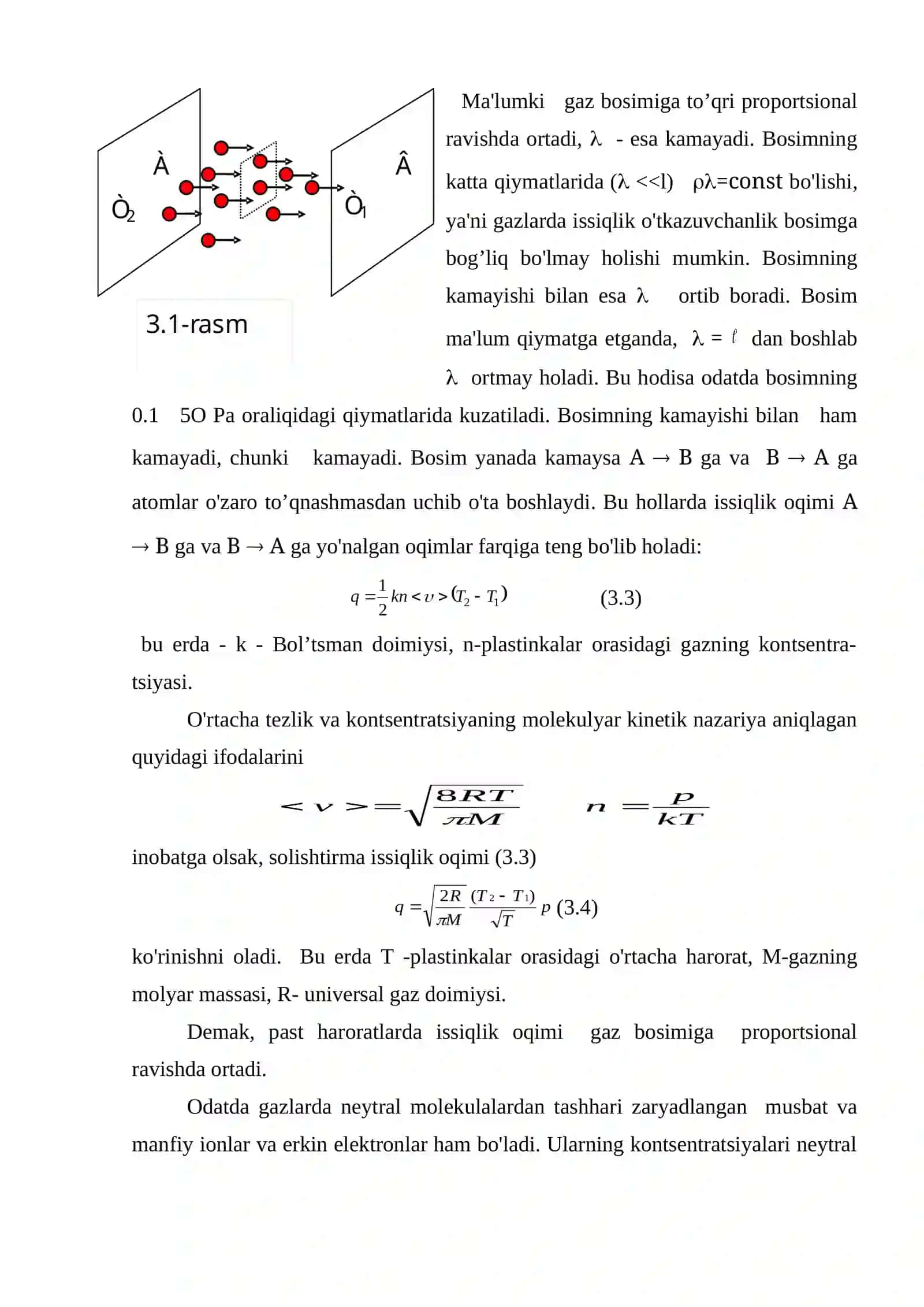 Panjaraviy issiqlik o'tkazuvchanligi 3