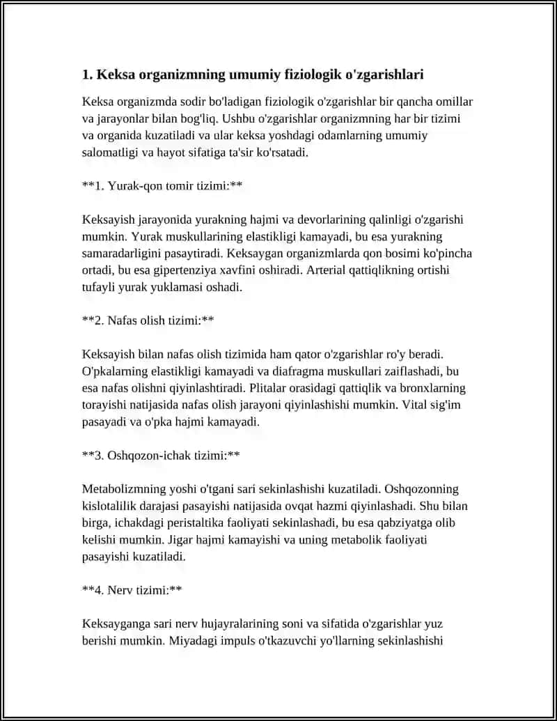 KEKSA BEMOR. KEKSA ORGANIZMNING FIZIOLOGIK XUSUSIYATLARI 3