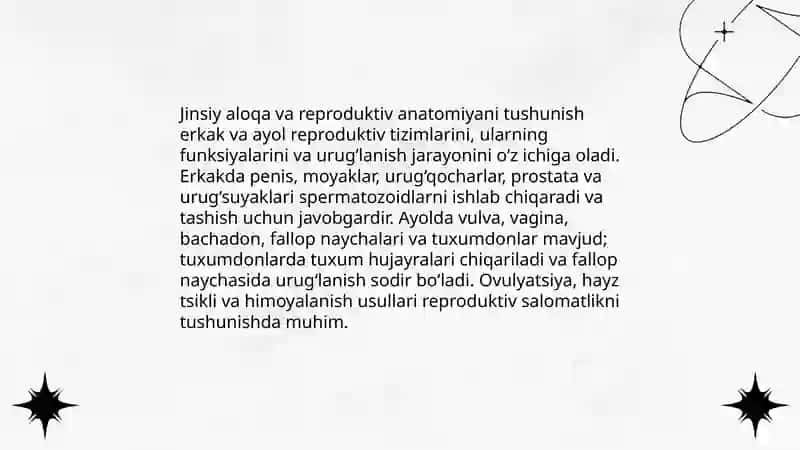 Jinsiy aloqa va reproduktiv anatomiyani tushunish 3