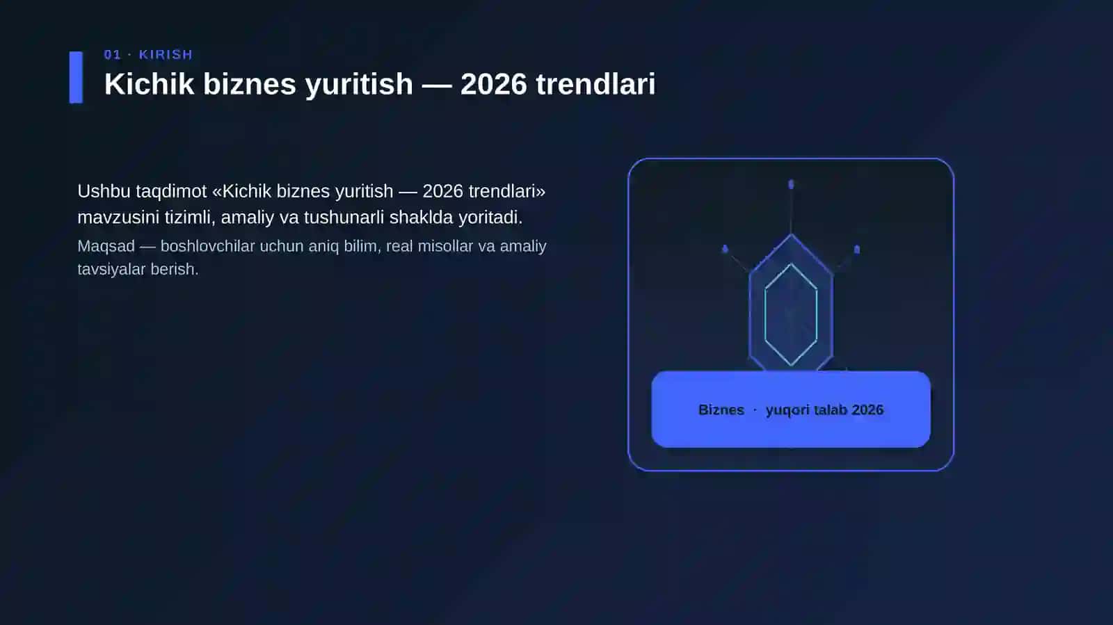 Kichik biznes yuritish — 2026 trendlari 3