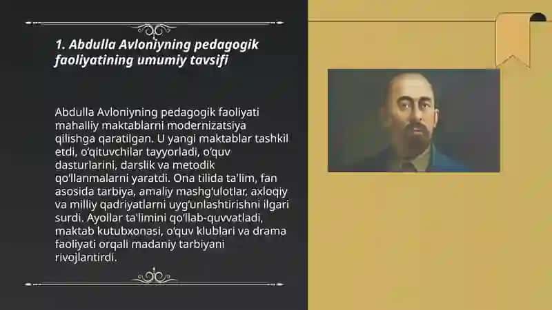 Abdulla Avloniyninng pedagogik faoliyati 3