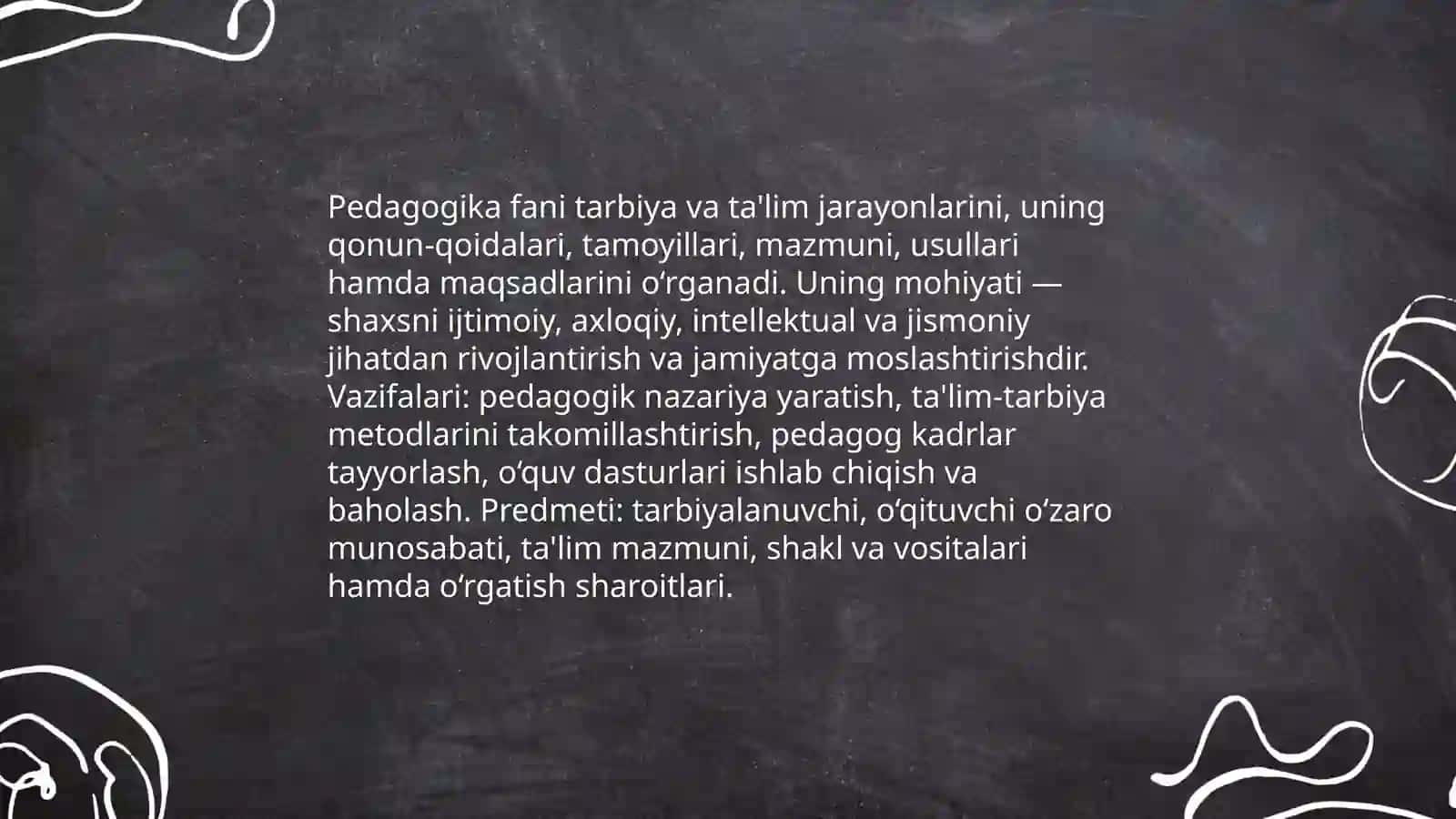 Pedagogika fani: mohiyati, vazifalari va predmeti 3