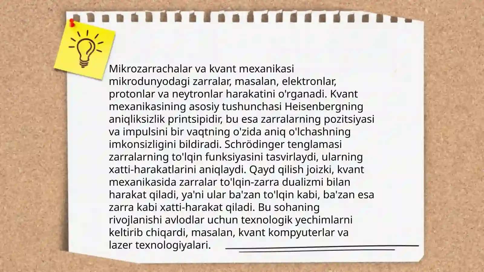 Mikrozarrachalarning korpuskulyar-tòlqinli dualistik nazariyasi. De Broyl tenglamasi 3
