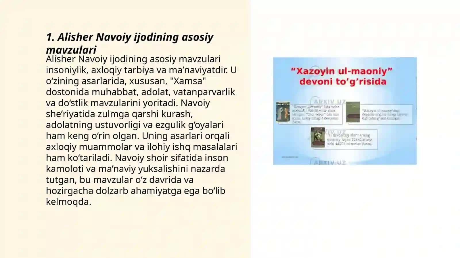 Alisher Navoiy qissalari tahlili 3