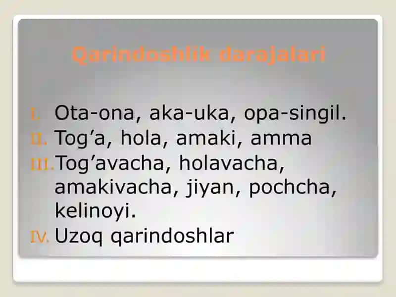 Qarindoshlar o`rtasidagi nikohning salbiy oqibatlari 3