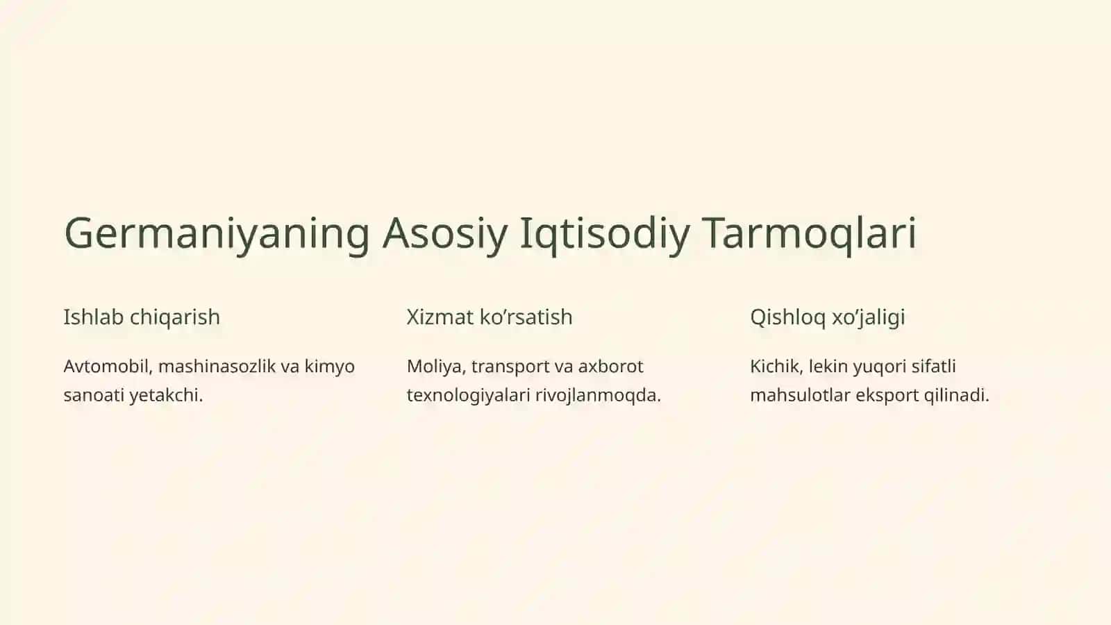 Germaniya Davlati Iqtisodiyoti 3