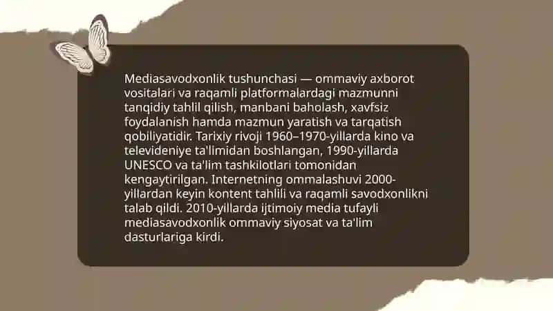 Mediasavodxonlik va muloqot madaniyati rivoji hamda jamiyatdagi ahamiyati 3