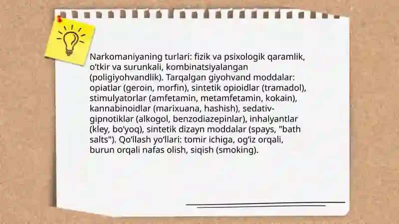 Narkomaniya va uning asoratlari 3