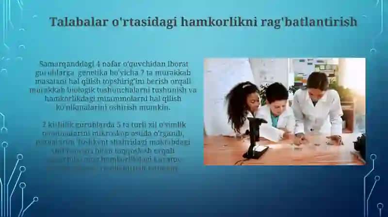 Biologiya darsida xamkorlikda oqitish texnologiyalari metodlaridan foydalanish 3