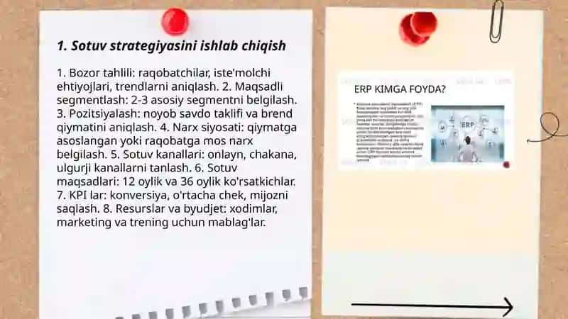 Korxona sotuvni rejalashtirish 3