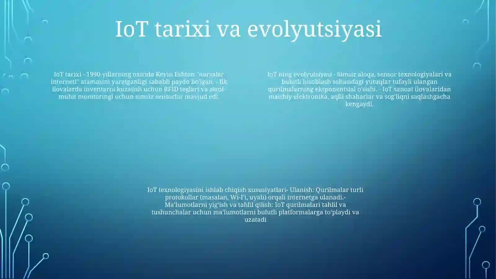 Iot Texnologiyasini Rivojlantirish Xususiyatlari (Internet Of Things) 3