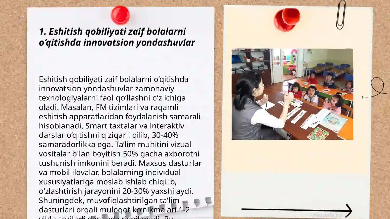 Eshitishida nuqsoni bor bolalarning oʼqitish jarayoni 3