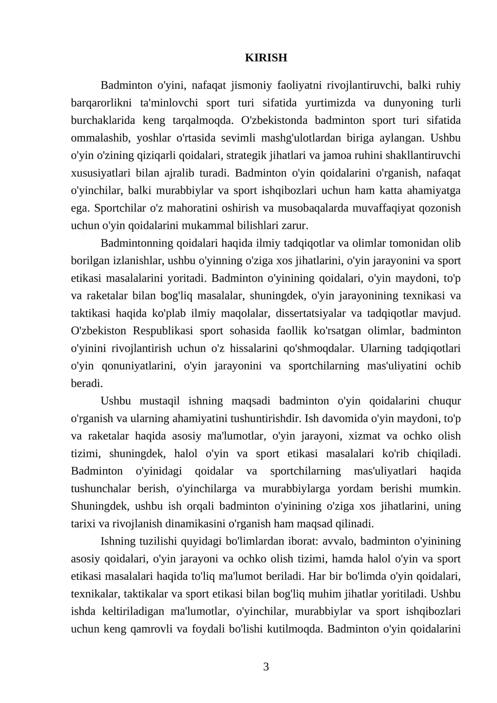 Badminton òyin qoidalari 3