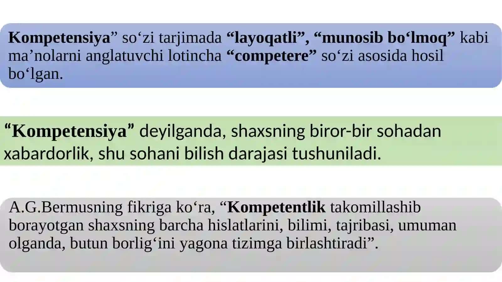 Mutaxassisning professional kompetentligi 3