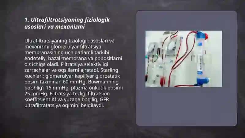 Ultra filtradsiya va gemodializ ishlash funksiyasi 3