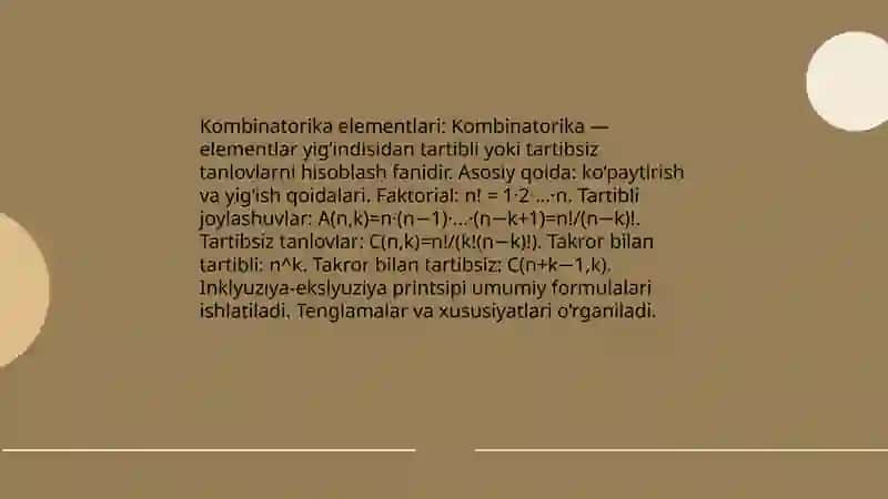Kombinatorika elementlari 3
